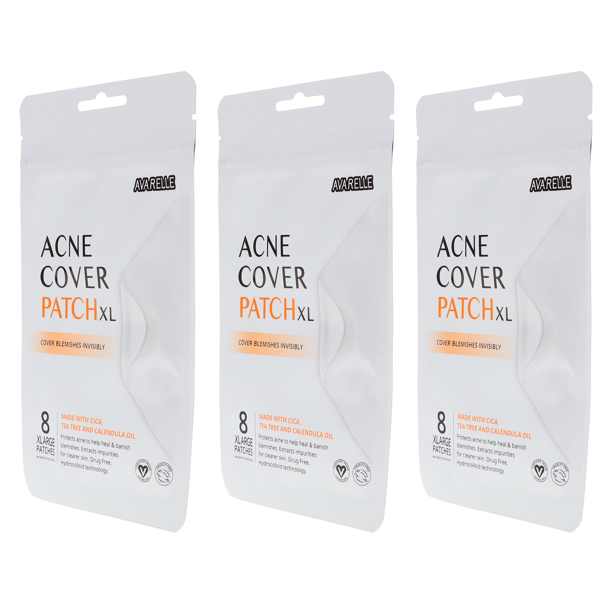 Avarelle Acne Cover Patch XL 8 ct 3 Pack LaLa Daisy