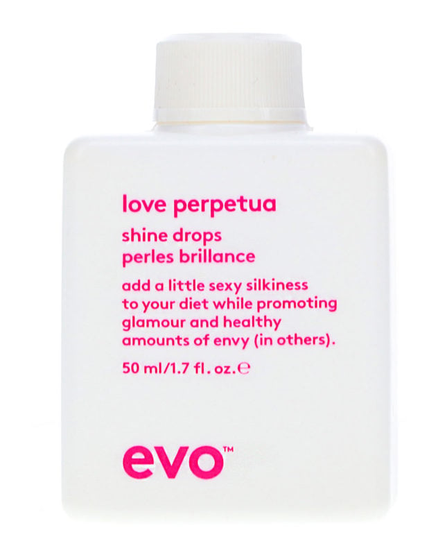 Beauty Blog EVO Love Perpetua Shine Drops to fight frizz