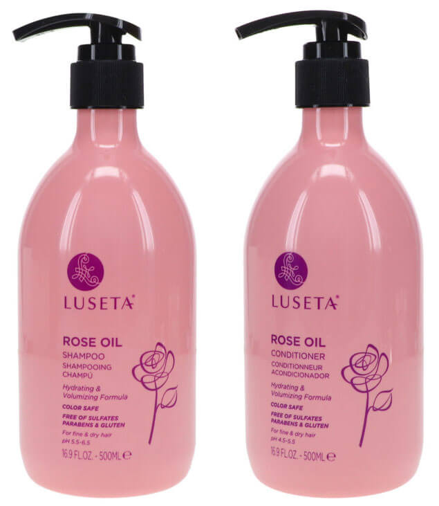 Beauty Blog Luseta Rose Oil Shampoo 16.9 oz & Rose Oil Conditioner 16.9 oz Combo Pack