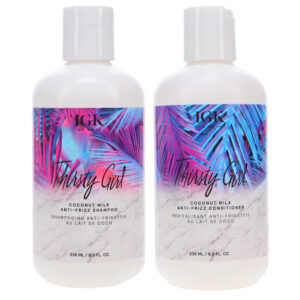 IGK Thirsty Girl Anti-Frizz Shampoo 8 oz & Conditioner 8 oz Combo Pack