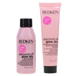 Redken Diamond Oil Glow Dry Shampoo 1.7 oz & Conditioner 1 oz Combo Pack