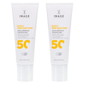 IMAGE Skincare DAILY PREVENTION Ultra Defense Moisturizer SPF 50 2.6 oz 2 Pack