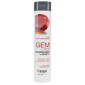 Celeb Luxury Gem Lites Colorditioner with BondFix Amber Deep Copper Brown 8.25 oz