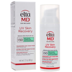EltaMD UV Skin Recovery Broad Spectrum SPF 50 Red Color Correcting Face Sunscreen 1.7 oz