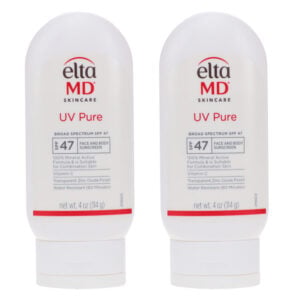 EltaMD UV Pure Broad Spectrum SPF 47 Face and Body Sunscreen 4 oz 2 Pack