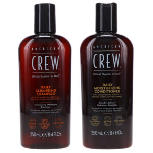 American Crew Daily Cleansing Shampoo 8.4 oz & Daily Moisturizing Conditioner 8.4 oz Combo Pack