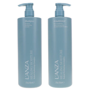 L'ANZA Healing Moisture Kukui Hydrating Complex Shampoo 32 oz & Conditioner 32 oz Combo Pack