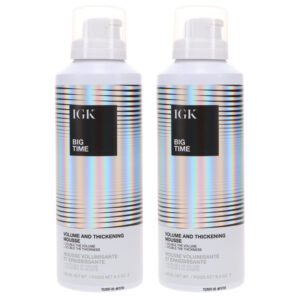 IGK Big Time Volume and Thickening Mousse 6.2 oz 2 Pack