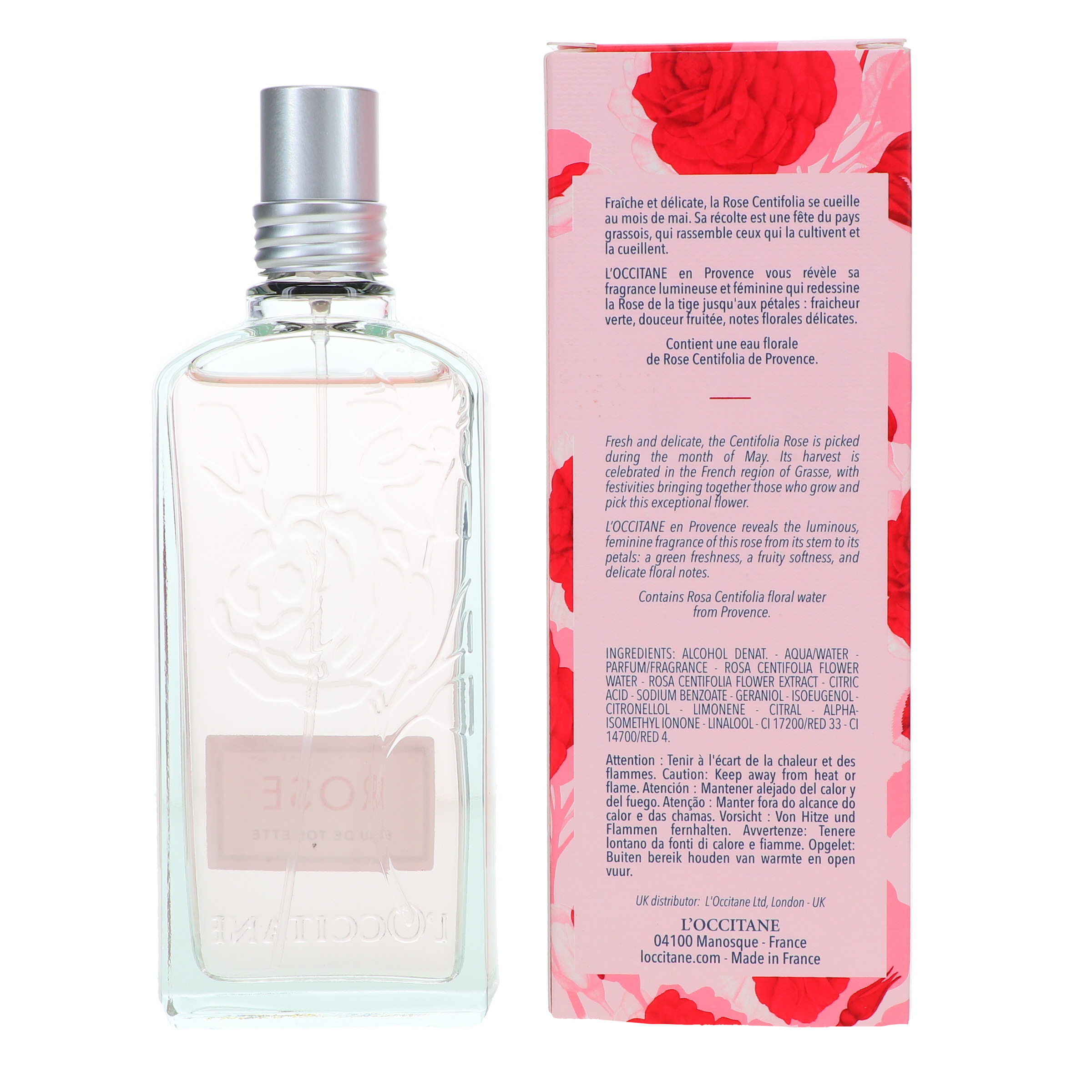 L'Occitane Rose Eau De Toilette Spray 2.5 Oz | Lala Daisy