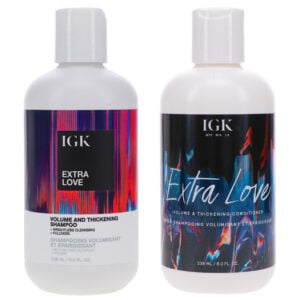 IGK Extra Love Volume & Thickening Shampoo 8 oz & Conditioner 8 oz Combo Pack