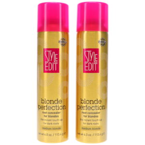 Style Edit Medium Blonde Root Concealer Touch Up Spray 4 oz 2 Pack