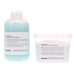 Davines MINU Illuminating Protective Shampoo 8.45 oz & Conditioner 8.45 oz Combo Pack