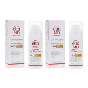 EltaMD UV Restore Broad Spectrum SPF 40 Tinted Face Sunscreen 1.7 oz 2 Pack