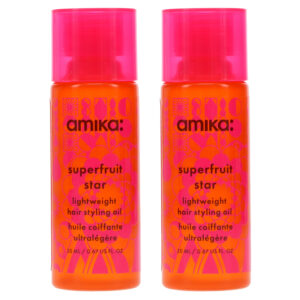 Amika Superfruit Star Lightweight Hair Styling Oil 0.67 oz 2 Pack