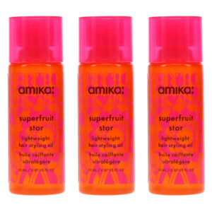 Amika Superfruit Star Lightweight Hair Styling Oil 0.67 oz 3 Pack