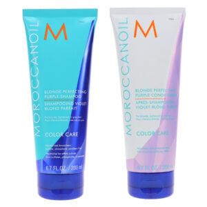 Moroccanoil Blonde Perfecting Purple Shampoo 6.7 oz & Conditioner 6 oz Combo Pack