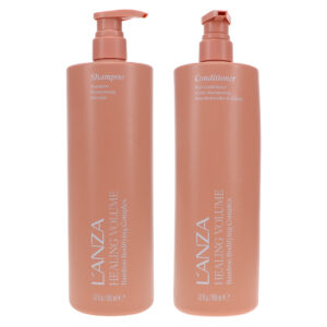 L'ANZA Healing Volume Bamboo Bodifying Complex Shampoo 32 oz & Conditioner 32 oz Combo Pack