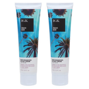 IGK Rich Kid Wave Enhancing Air-Dry Cream 5 oz 2 Pack