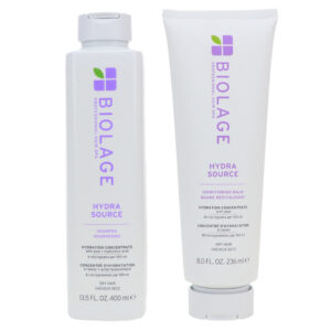 Biolage Hydra Source Shampoo 13.5 oz & Hydra Source Conditioning Balm 8 oz Combo Pack