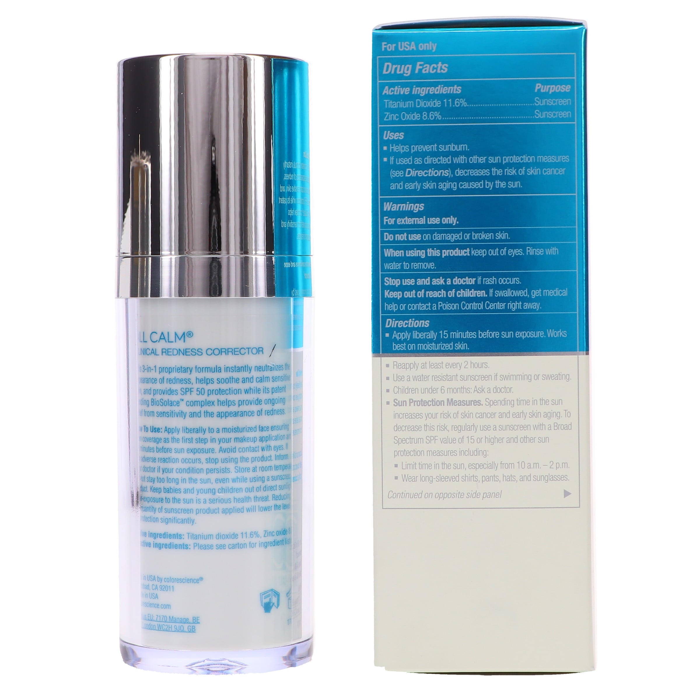 Colorescience All Calm Clinical Redness Corrector Broad Spectrum SPF 50 1 oz - Image 8