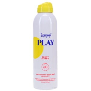 Supergoop! PLAY Sunny Citrus SPF 50 Antioxidant Body Mist with Vitamin C 6 oz