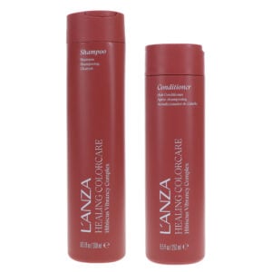 L'ANZA Healing ColorCare Hibiscus Vibrancy Complex Shampoo 10.1 oz & Conditioner 8.5 oz Combo Pack
