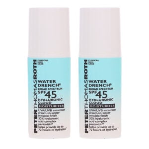 Peter Thomas Roth Water Drench Broad Spectrum SPF 45 Hyaluronic Moisturizer 0.17 oz 2 Pack