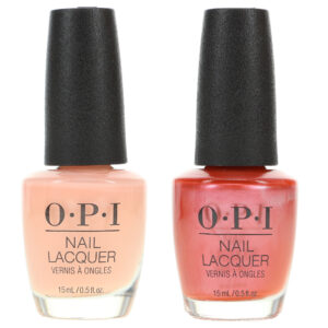 OPI Chicago Champagne Toast 0.5 oz & Bubble Bath 0.5 oz Nude Combo Pack