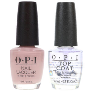 OPI Don't Bossa Nova Me Around 0.5 oz & Top Coat 0.5 oz Combo Pack