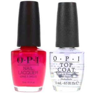 OPI Pompeii Purple 0.5 oz & Top Coat 0.5 oz Combo Pack