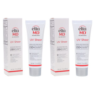 EltaMD UV Sheer Broad-Spectrum SPF 50+ Facial Sunscreen 1.7 oz 2 Pack