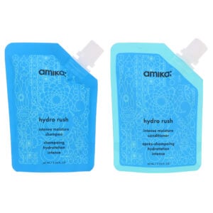 Amika Hydro Rush Intense Moisture Shampoo 2 oz & Conditioner 2 oz Combo Pack