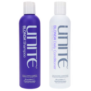 UNITE Hair Blonda Shampoo Tone Brighten & Blonda Condition Toning Combo Pack