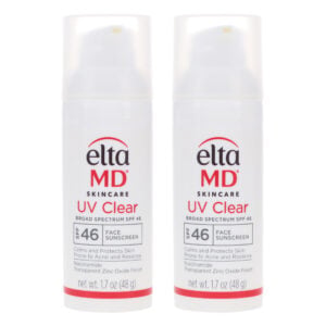 EltaMD UV Clear Broad Spectrum SPF 46 Face Sunscreen 1.7 oz 2 Pack