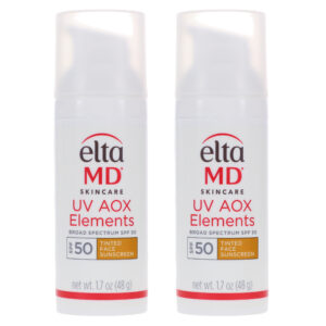 EltaMD UV AOX Elements Broad Spectrum SPF 50 Tinted Face Sunscreen 1.7 oz 2 Pack