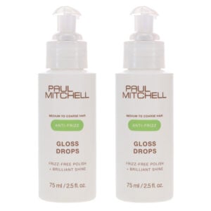 Paul Mitchell Medium to Coarse Hair Anti-Frizz Gloss Drops 2.5 oz 2 Pack