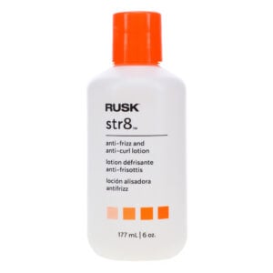 Rusk Str8 Anti-Frizz Lotion & Anti-Curl Unisex Lotion 6 Oz