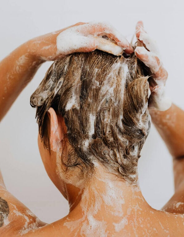 Beauty Blog Woman Washing Her Hair