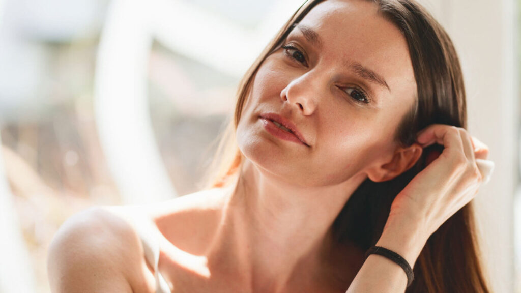 Beautiful woman stock photo