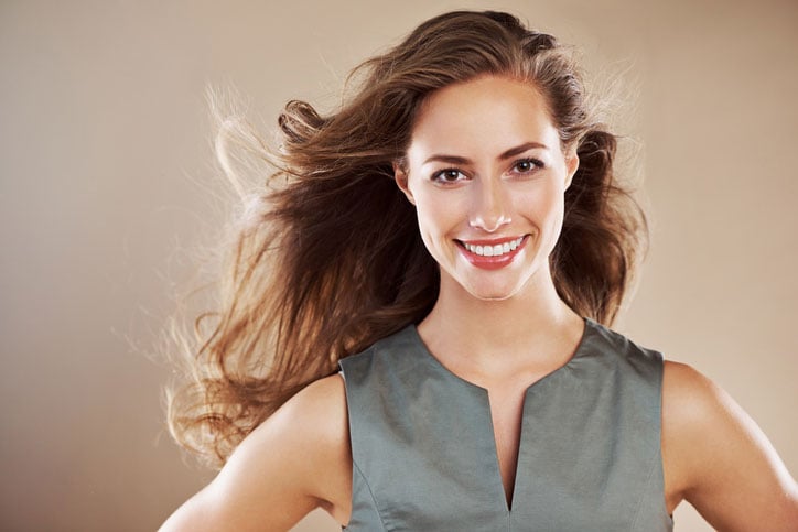 She is a successful businesswoman stock photo