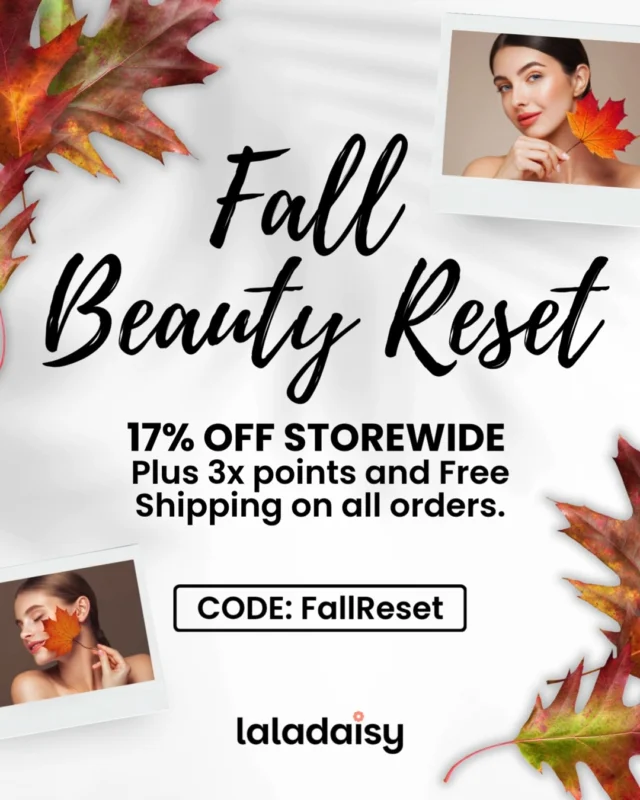 🍂 Your Fall Skin Reset Starts Now! ✨
Fall is the perfect time to refresh your skincare routine. Stock up on deep hydration, serums, luxurious night creams, and more from top beauty brands.

🛍️ 17% OFF Storewide
✨ 3X Points
📦 FREE Shipping
📅 October 1–4
🏷️ Code: FallReset

Give your skin the hydration it deserves this fall. 🍂💧

Shop the Fall Beauty Reset:
@LaLaDaisy.com

#FallBeautyReset #SkincareSavings #FallSkincare #HydratedSkin #SkincareRoutine #SkincareDeals #BeautySavings #NightCream #SerumLove #LaLaDaisy
